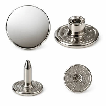 Botão Fléxivel P/ Bermudas, Calças Jeans 17 mm 10 unidades