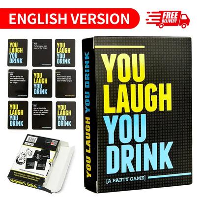 NetHong You Laugh/Lie Drink Game Friends Family Couple Drinking Game Christmas Fun Gifts