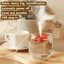 1pc Mini Portable Travel Humidifier, Small USB Desktop Humidifier, Suitable For Travel, Office, Hotel Room, Bedroom, Small Spaces, Auto Shut Off In 8 Hours, Travel Humidifier - Multicolor - View 1