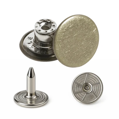 Botão Fléxivel P/ Bermudas, Calças Jeans 17 mm 10 unidades