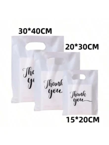 100 Stücke elegante "Danke" Geschenktüten - Schwarz & Gold Schreibschrift wiederverwendbare Plastiktaschen, flache Papiertüten, Plastiktragetaschen, Hochzeit Party Geburtstag Geschenkverpackung, Taschen für Schmuck & Kosmetik. Perfekt für Einzelhandelsgeschäfte, Boutiquen, Partys, Firmenereignisse, Geburtstage, Feiertags-Verpackung, Weihnachten & Valentinstag.
