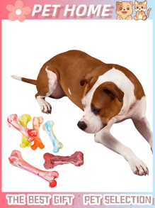 Unbreakable Dog Toys For Aggressive Chewers, Extremely Hard Toys For Small/Medium/Large Breeds, Original Dog Bone Chew Toys, Durable Dog Toys, Tough Dog Toys, Meat Flavored, Prepared Dog Bones Keep Dogs Busy - Large Rubber Realistic Dog Bone Pet Supplies, Suitable For Large Breeds