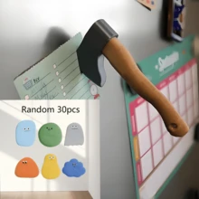 1 件趣味刀磁性冰箱贴，带创意卡通便利贴，3D 趣味斧头冰箱贴，手里剑装饰，新奇家居装饰礼品，适合家庭、办公室、冰箱、储物柜、橱柜铁表面的独特礼物 - 彩色 - 查看 15