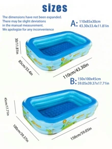 Family Inflatable Swimming Pool Removable Large Inflatable Outdoor Swimming Pool Big Summer Outdoor Pools Waterpark Fun Bathtub Outdoor Party Toys - Multicolor - View 11