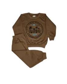 Kit 2 Peças Moletom Sortido Menino Infantil 1 Casaco 1 Calça  Inverno Casual Tamanho 1 Ao 8 Anos Manga Longa - Multicolorido - View 3