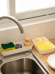 1/3/6件白色餐具收纳盒、厨具收纳盒、小工具整理盒、抽屉收纳盒、桌面收纳和展示盒、家庭收纳和整理盒、家居装饰、派对和圣诞节收纳