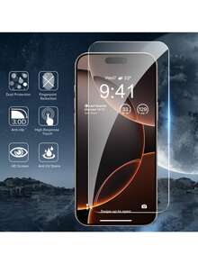 3 件装全覆盖高清透明屏幕保护膜适用于 16e 6.1 英寸 2025，9H 钢化玻璃膜，保护壳友好，超清晰灵敏指纹防油防刮钢化玻璃膜 15 14 13 12 11 16Pro Max Plus Mini - 3pcs - 查看 4