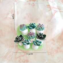 Creative Succulent Cactus Picture Nail Photo Wall Office DIY Potted Plant Press Nail Wall Nail Big Head Nail,For School Supplies,Back To School - Succulent - View 5