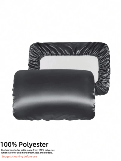 2入組素色枕套不附帶内芯現代織物柔軟床上用品枕套