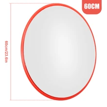 Traffic Mirror 30/45/60cm 3 Sizes To Choose From Convex Mirrors For Blind Spot Unbreakable 130° Wide Angle Convex Mirror - Traffic Safety Blind Spot Mirror For Garage, Parking Lot, Warehouse