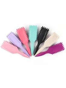 1 pieza Peine, hecho de tallos de nailon y trigo sarraceno, es un regalo perfecto para el Día de San Valentín. Presenta una función de masaje y se puede usar tanto en cabello seco como húmedo para desenredar y alisar el cabello sin nudos. Compacto y conveniente, fácil de transportar