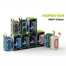 HOPESTAR Bocina para fiestas de 30 W - Altavoz portátil inalámbrico con sonido Hi-Fi potente, luces RGB, resistencia al agua IPX5, batería recargable de 4000 mAh - Altavoz compacto para viajes en casa y al aire libre - Negro - Ver 9