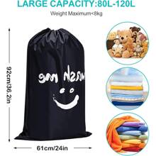 Wäschebeutel, große blaue Schmutzwäsche, Kleideraufbewahrungstasche, Reisetasche, geeignet für Reisen, Aufbewahrung von Schmutzwäsche, Badezimmer, Waschmaschine, Waschraum, geeignet für Damen und Herren