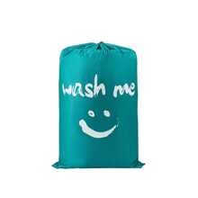 Wäschebeutel, große blaue Schmutzwäsche, Kleideraufbewahrungstasche, Reisetasche, geeignet für Reisen, Aufbewahrung von Schmutzwäsche, Badezimmer, Waschmaschine, Waschraum, geeignet für Damen und Herren