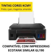 1 Tinta Preta Compatível Canon GL190