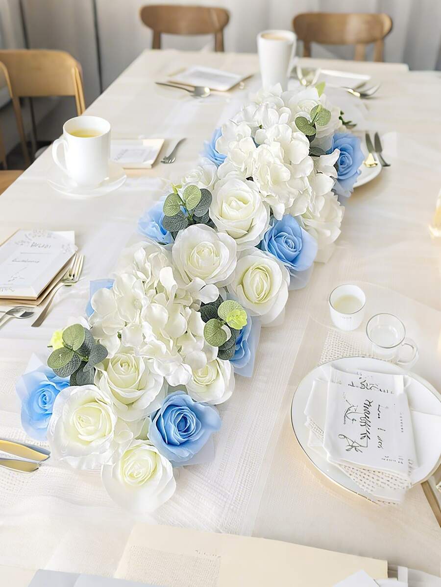 1 件玫瑰牡丹人造花排婚礼装饰花墙背景花环家居派对装饰拍照道具背景派对装饰用品