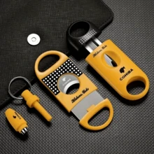 1 Set: Zigarrenschneider, Zigarrenlocher, scharfe und tragbare Zigarrenscheren aus Edelstahl, perfekt zum Schneiden Ihrer Lieblingszigarren! (Zigarren nicht enthalten) Haushaltsutensilie, Valentinstag/Neujahrsgeschenk