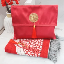 3pcs/Set Silk Ribbon Rug Gift, Portable Rug Carpet - Multicolor - View 3