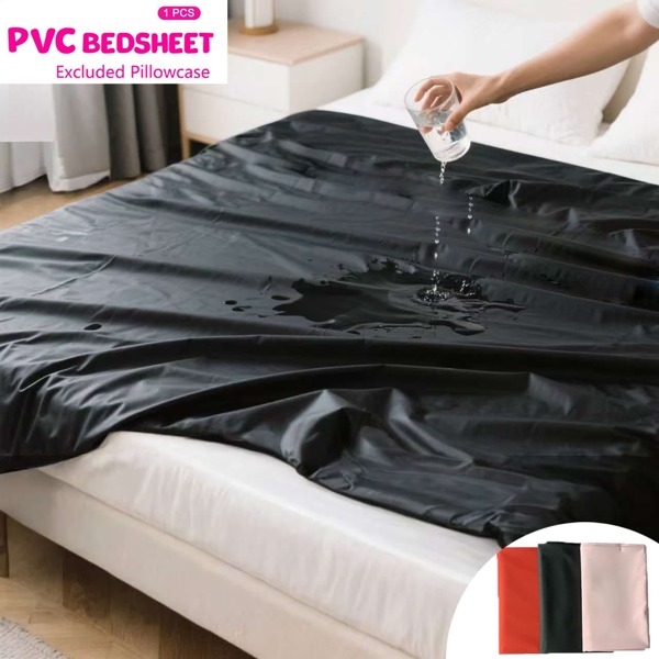 Oil-Proof Adult Flat Sheet Play Cover PVC Bedding Sheet Prevent Old People Or Children Wetting The Bed Urinary Cushion Plastic Adult Waterproof EVA Game Vinyl Mattress Cover Plastic Full Queen King Bed