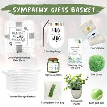 RTVGGJM Sympathy Gift Baskets Bereavement Gift Ideas Care Package For Women Miscarriage Gifts For Mothers Condolences Gift Basket For Loss Sympathy Gifts For Loss Of Loved One Father Grief Gifts For Women - 綠色 - 查看 4