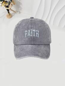1pc English Text Print Baseball Cap, Washable & Adjustable, Fashion Breathable Versatile Sun Protection Hat, Ideal Gift For Holidays