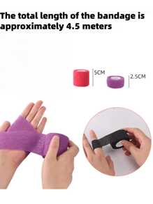 2/6 Bandagens protetoras para nail art, bandagens autoadesivas para manicure, fáceis de rasgar, fita autoadesiva elástica respirável multifuncional adequada para uso doméstico e em salão, suprimentos para unhas, ferramentas para unhas, ferramentas para nail art, volta às aulas, unhas, ferramentas para unhas postiças