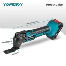 Yofidra Oscillating Multi Tool Kit,Electric Shovel Trimming Machine,Woodworking Tool,Metal Polishing,Carpet Cleaning,Multi-Purpose Tool Set - UK Plug(220-240V) - View 8
