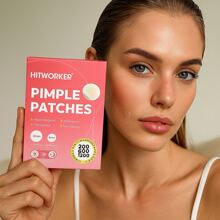 200/600/1200片水胶体贴片 - 隐形祛痘贴，不干燥吸收，无香精和无酒精，适合所有浅米色皮肤类型，男女通用，亲肤设计，温和粘性，日常护肤