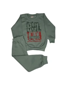 Kit 2 Peças Moletom Sortido Menino Infantil 1 Casaco 1 Calça  Inverno Casual Tamanho 1 Ao 8 Anos Manga Longa - Multicolorido - View 4