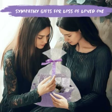 RTVGGJM Sympathy Gift Baskets Bereavement Gift Ideas Care Package For Women Miscarriage Gifts For Mothers Condolences Gift Basket For Loss Sympathy Gifts For Loss Of Loved One Father Grief Gifts For Women - 紫色 - 查看 11