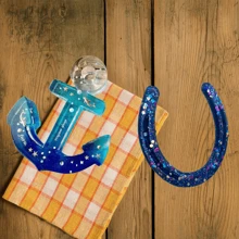 Horseshoe & Anchor Silicone Freshie Molds – Car Freshie, Aroma Beads, Resin, Soap & Candle Craft Moulds | DIY Farmhouse & Christmas Home Decor Gift