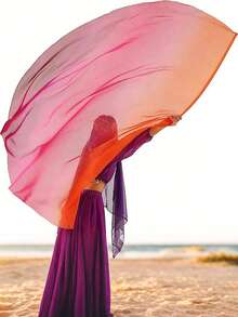 1 Pack Dance Worship Flag Praise Dance Flag With Telescopic Pole Half Circle Belly Dance Outdoor Flag