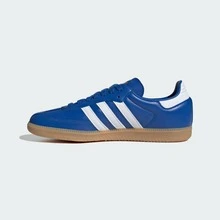 Adidas Originals Adidas Samba OG Premium Sneakers, Timeless Retro Trainers In Fall Tones, Leather & Suede Construction, Low-Top Casual Sneaker For Outdoor, Sports, Sambas For School And Work, Daily Shoes For Skate Outfit - 藍色 / 雲白色 / 膠白色 - 查看 11