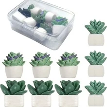 Creative Succulent Cactus Picture Nail Photo Wall Office DIY Potted Plant Press Nail Wall Nail Big Head Nail,For School Supplies,Back To School - Succulent - View 6