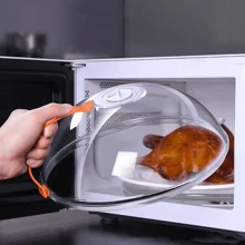 1pc Microwave Splash Resistant Lid Clear Transparent Microwave Food Lid Splash Proof Oil Lid Reusable Airtight Food Lid Kitchen Heat Resistant Lid, The Multifunctional Product Is A Must-Have For Every Home. The Food Inside Can Be Clearly Seen While Remaining Fresh. It Has A Variety Of Functions. Firstly, It Serves As A Reliable Barrier Against Pests Such As Bugs, Flies, And Mosquitoes.