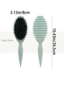 1 pieza Peine, hecho de tallos de nailon y trigo sarraceno, es un regalo perfecto para el Día de San Valentín. Presenta una función de masaje y se puede usar tanto en cabello seco como húmedo para desenredar y alisar el cabello sin nudos. Compacto y conveniente, fácil de transportar
