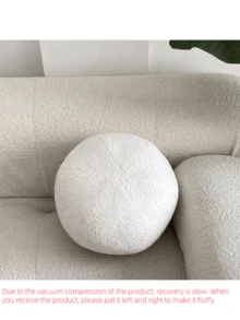 1 chiếc gối trang trí nhà hình quả bóng lông nhân tạo phong cách Bắc Âu, gối trang trí nhà mềm mại - Một cỡ - Xem 5
