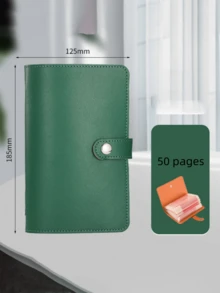 1个PU材质现金钱包，可存放100张纸币和50个内页。适用于存放邮票、银行卡和1A6超大现金纸币，适合生日礼物、母亲节礼物 - 彩色 - 查看 8