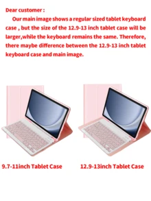 适用于三星 Galaxy Tab 和 iPad 的可拆卸无线蓝牙键盘(150mAh),带笔槽键盘保护套,Redm iPad SE - 白紫漸變色 - 查看 11