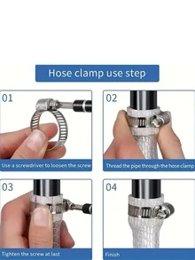 25 件套优质软管卡箍套装 - 不锈钢软管卡箍，带根部驱动，组合装，尺寸从 1/4 英寸到 2-3/4 英寸不等，可调节蜗杆驱动卡箍，适用于燃油管路、管道系统、汽车应用、散热器管道和管线施工。 - 二十五個裝 - 查看 6