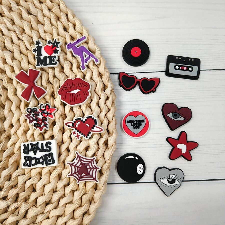 16pcs Cartoon Y2K Shoe Accessories Shoe Flower Shoe Buckle PVC Sandals Decoration - Shoe Charms Gifts Cute Boots Accessories Wedding Shoes For Bride Heels