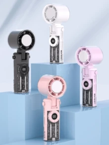 1 pezzo Ventilatore palmare ad alta velocità da 100 velocità, dotato di porta di ricarica universale TYPE-C e batteria ad alta capacità da 4000 mAh. Adatto per uso esterno e per studenti. È disponibile in tre colori ed è utilizzabile come regalo