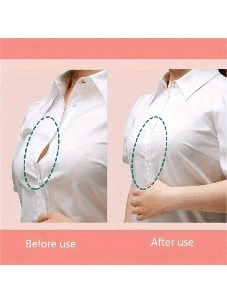 50 peças de adesivos elegantes, invisíveis e antiderrapantes, adequados para camisas e vestidos - cobertura de ombros, gola e peito