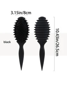 1 pieza Peine, hecho de tallos de nailon y trigo sarraceno, es un regalo perfecto para el Día de San Valentín. Presenta una función de masaje y se puede usar tanto en cabello seco como húmedo para desenredar y alisar el cabello sin nudos. Compacto y conveniente, fácil de transportar