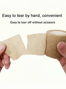 2/6 Bandagens protetoras para nail art, bandagens autoadesivas para manicure, fáceis de rasgar, fita autoadesiva elástica respirável multifuncional adequada para uso doméstico e em salão, suprimentos para unhas, ferramentas para unhas, ferramentas para nail art, volta às aulas, unhas, ferramentas para unhas postiças