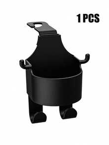 1pc Multifunctional Car Seat Back Hook, 2-In-1 Car Hook With Cup Holder, Car Interior Accessories - Multicolor - View 2
