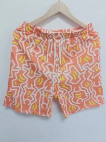 Men's Summer Hawaiian Printed Casual Beach Shorts - Quick Dry, Drawstring Waist, Perfect For Outdoor Adventures - Multicolor - View 1