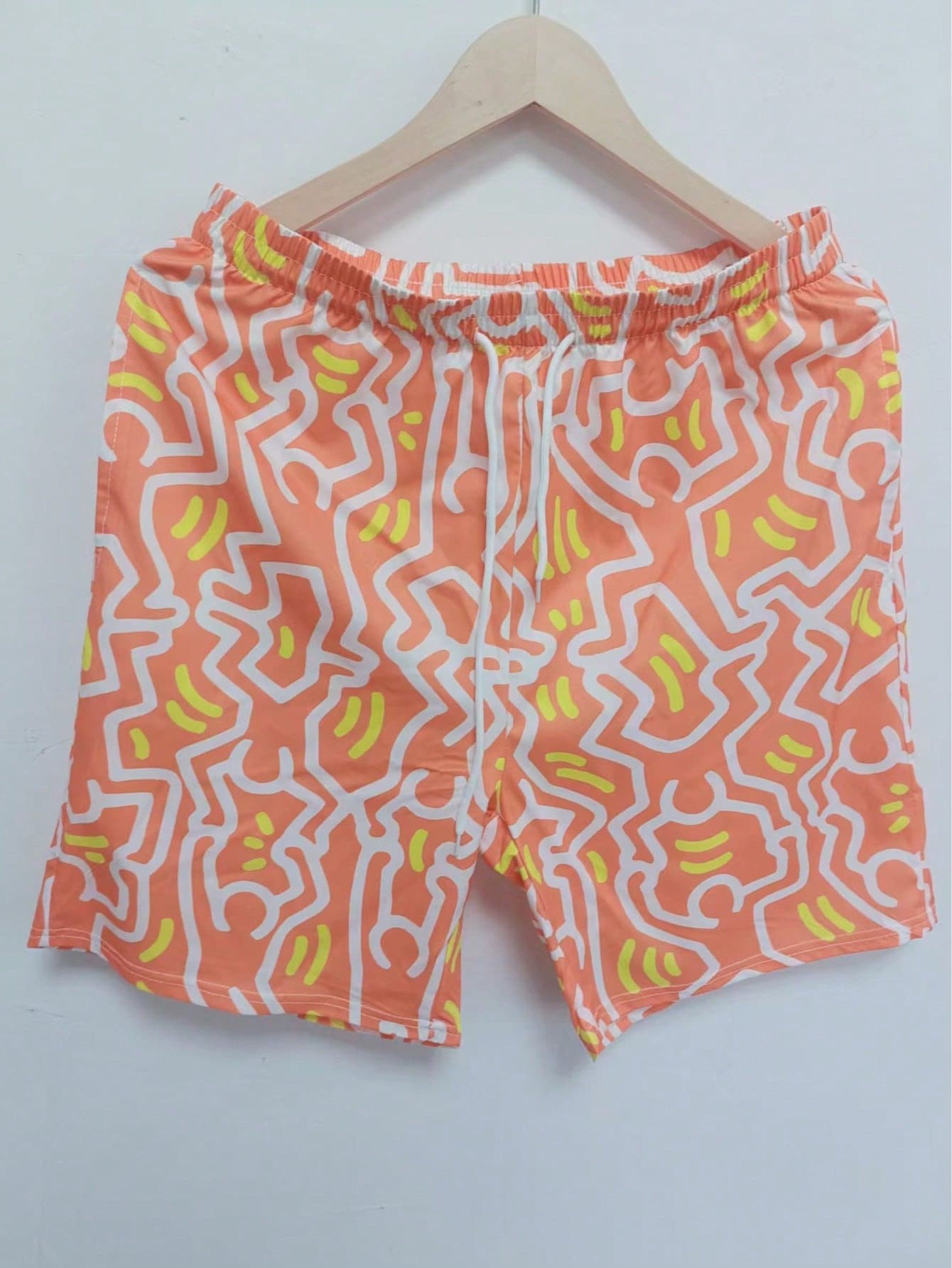 Men's Summer Hawaiian Printed Casual Beach Shorts - Quick Dry, Drawstring Waist, Perfect For Outdoor Adventures - Multicolor - View 1