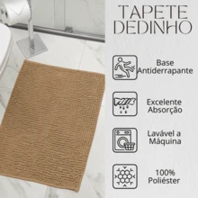 Non-Slip Bath Mat 40 X 60 Super Absorbent Soft Noodle Ball Various Colors - Rust Brown - View 3