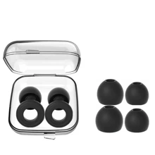 Sleep Earplugs With Storage Case & Replacement Tips, Silicone Earplugs For Sleeping, Comfortable For Bedroom, Office, Airplane, Nap, Comes With Storage Case And Different Size Replacement Tips, Suitable For Men And Women, Reusable
